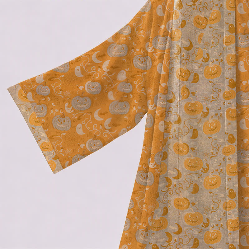 Kimono di Halloween con zucche e fantasmi - image 2