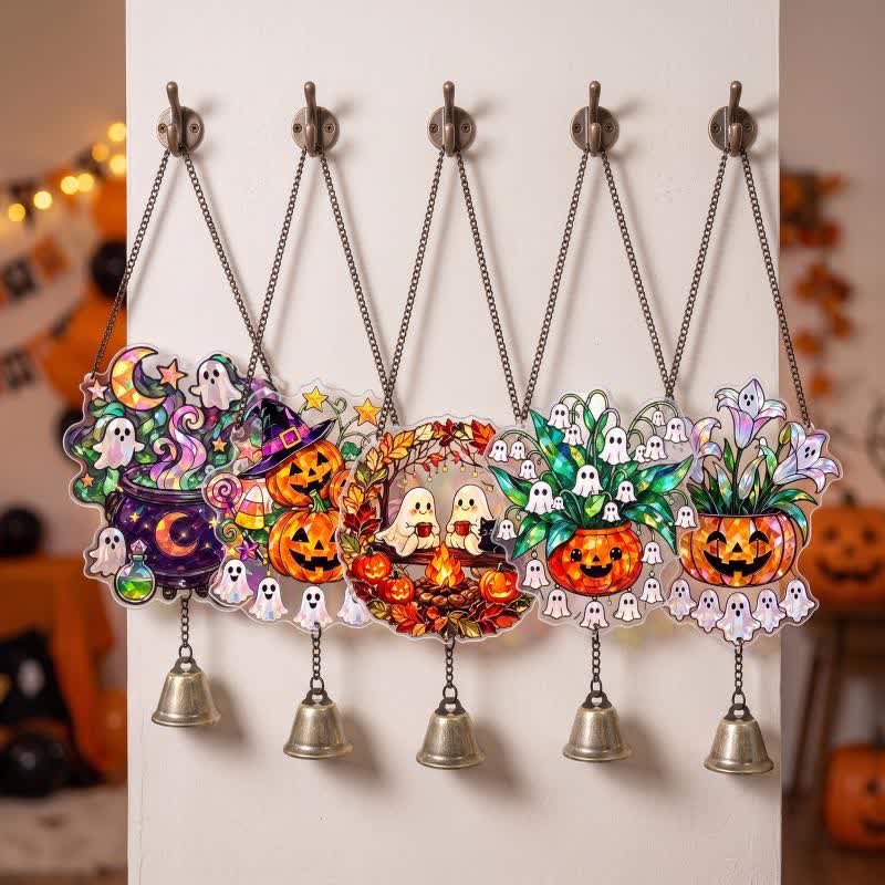Decorazione acchiappasole di Halloween in acrilico con campanellino - Set di 5 modelli - 5 pezzi - image 8
