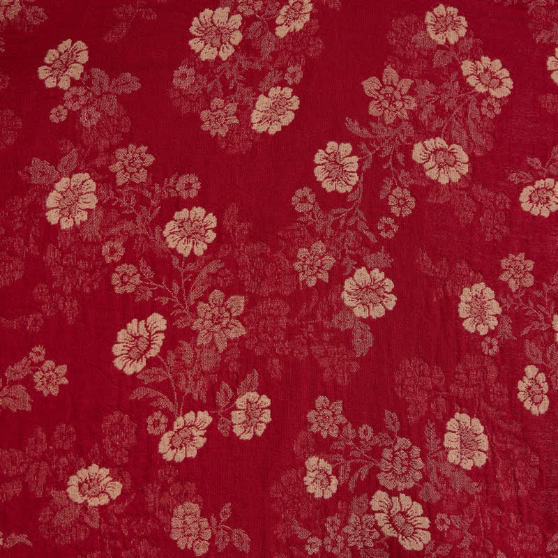 Kimono in garza di cotone con motivo floreale retrò - image 7