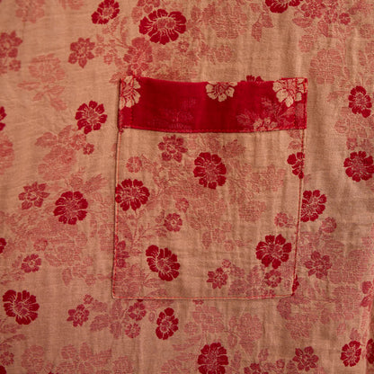 Kimono in garza di cotone con motivo floreale retrò - image 14