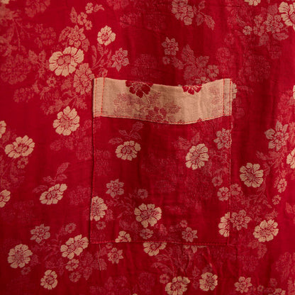 Kimono in garza di cotone con motivo floreale retrò - image 6