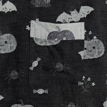 Kimono in cotone con zucca e pipistrello di Halloween - image 4