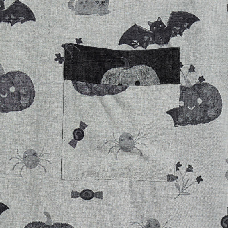 Kimono in cotone con zucca e pipistrello di Halloween - image 9