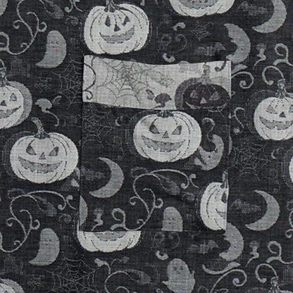 Kimono in cotone con motivo zucca e luna di Halloween - image 4