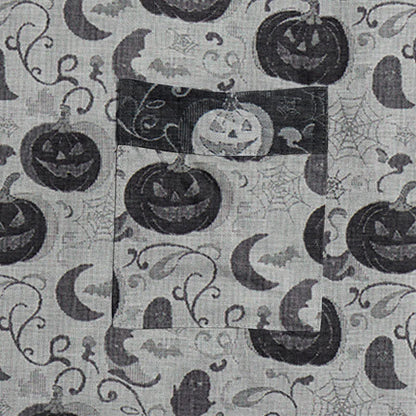 Kimono in cotone con motivo zucca e luna di Halloween - image 9