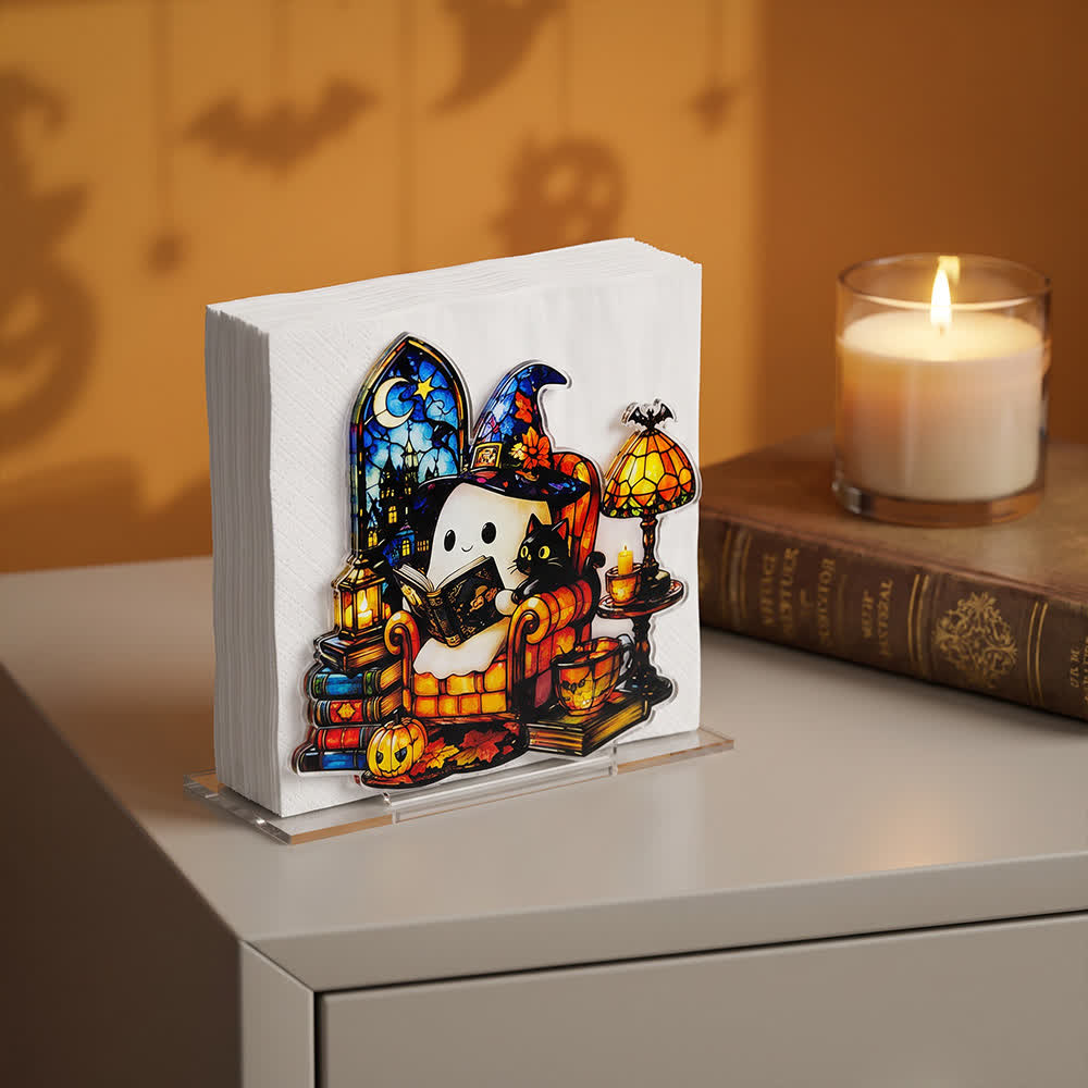 Portatovaglioli in acrilico a forma di fantasma di Halloween. - image 11