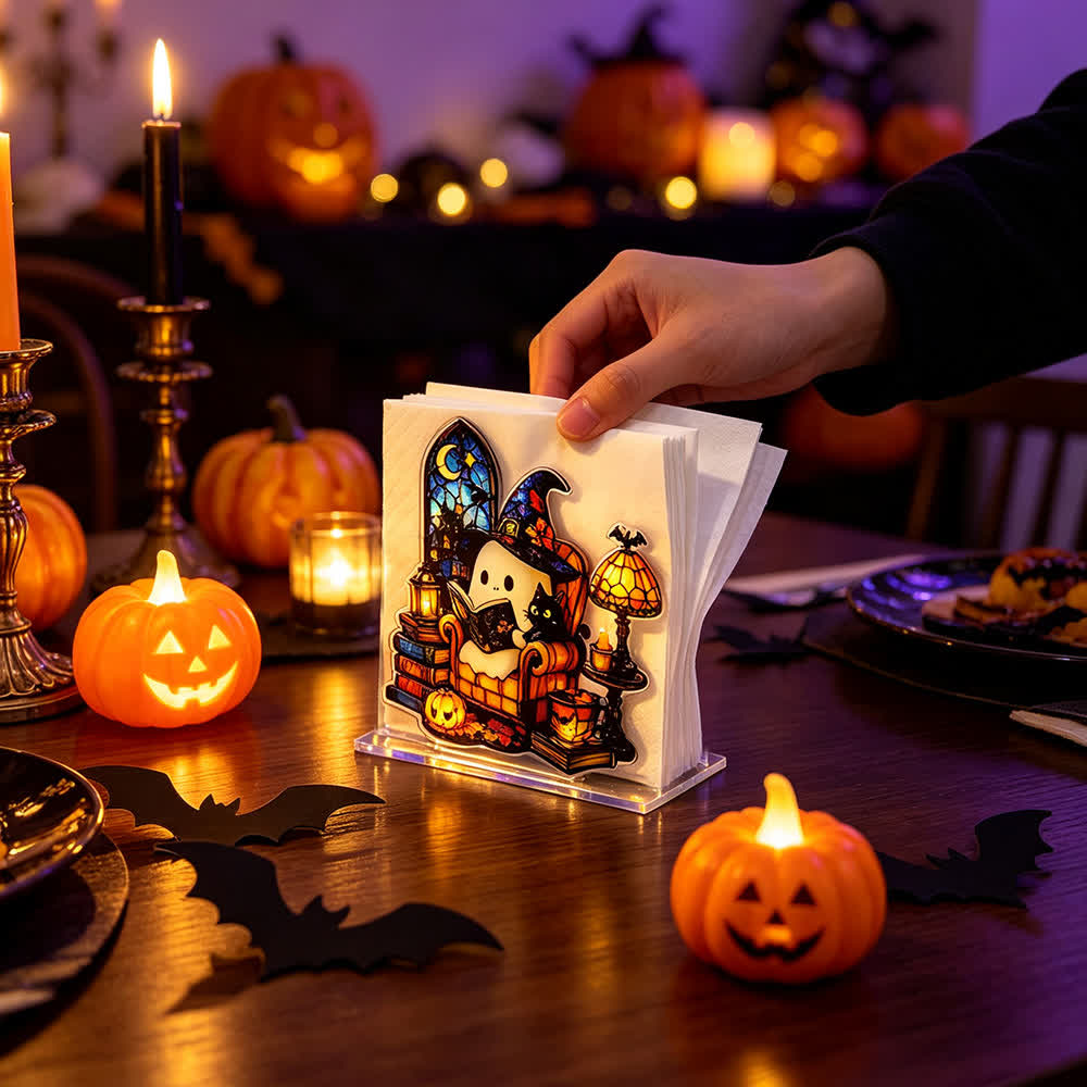 Portatovaglioli in acrilico a forma di fantasma di Halloween. - image 14