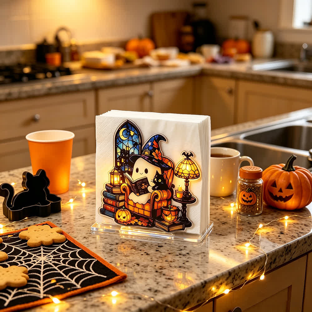 Portatovaglioli in acrilico a forma di fantasma di Halloween. - image 16