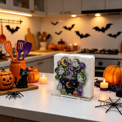Portatovaglioli in acrilico a forma di fantasma di Halloween. - image 6