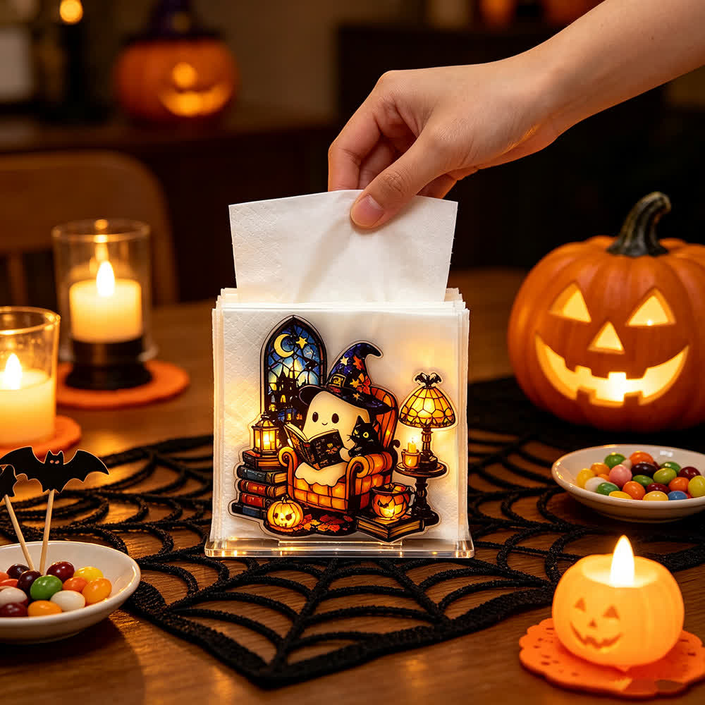 Portatovaglioli in acrilico a forma di fantasma di Halloween. - image 15