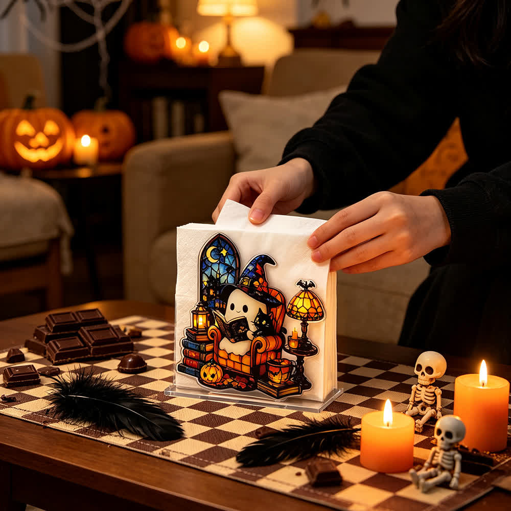 Portatovaglioli in acrilico a forma di fantasma di Halloween. - image 13