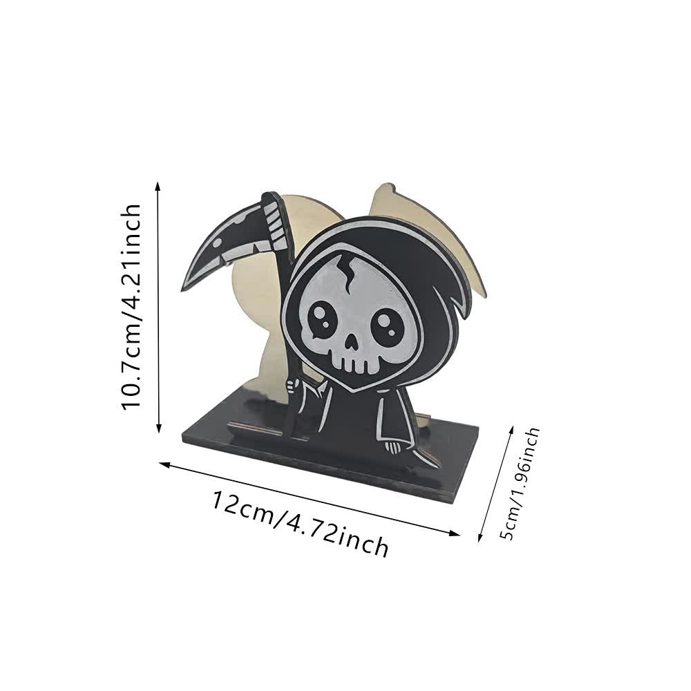 Simpatico porta fazzoletti verticale a forma di Tristo Mietitore e scheletro di pirata - image 2