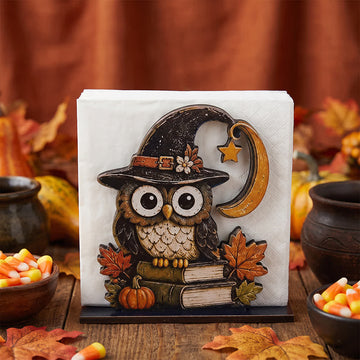 Portatovaglioli in legno a tema Halloween - image 0