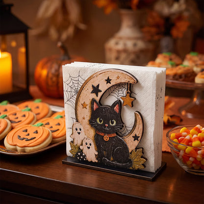 Portatovaglioli in legno a tema Halloween - image 7