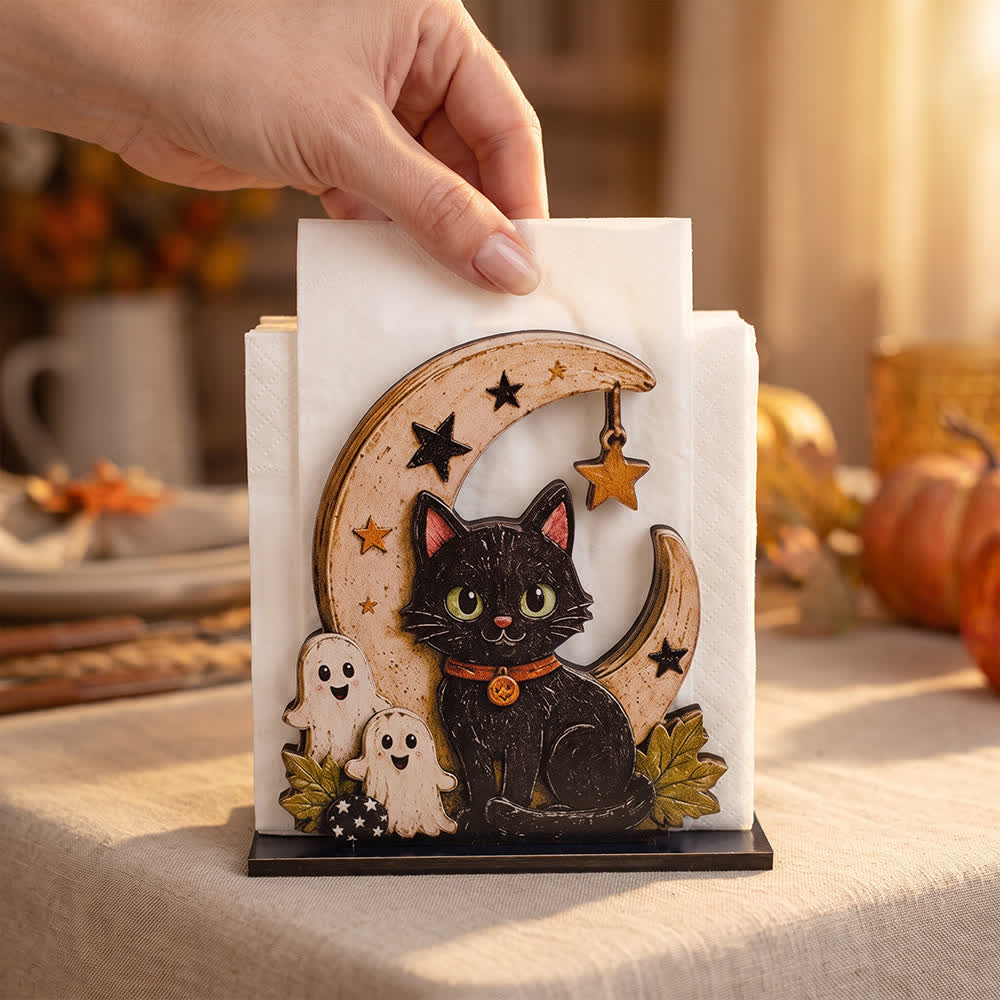 Portatovaglioli in legno a tema Halloween - image 8