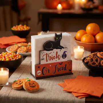 Portatovaglioli in legno a tema Halloween - image 0