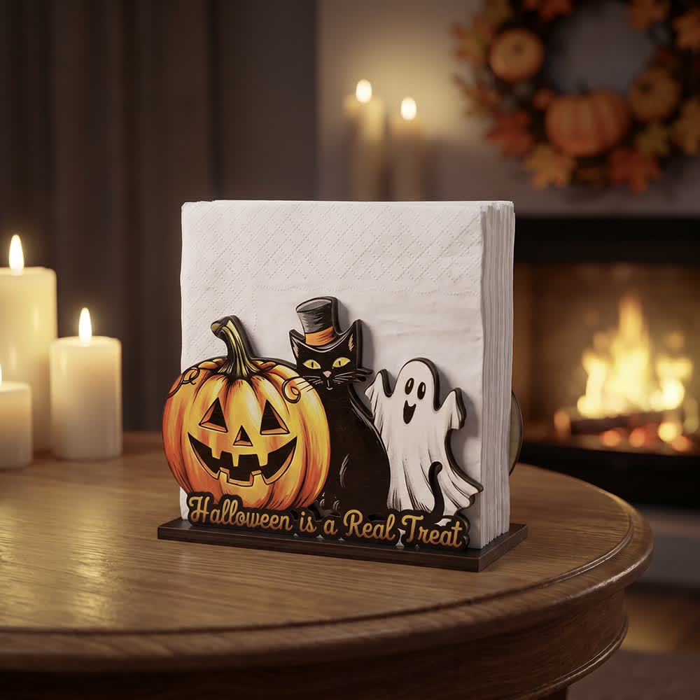 Portatovaglioli in legno a tema Halloween - image 7