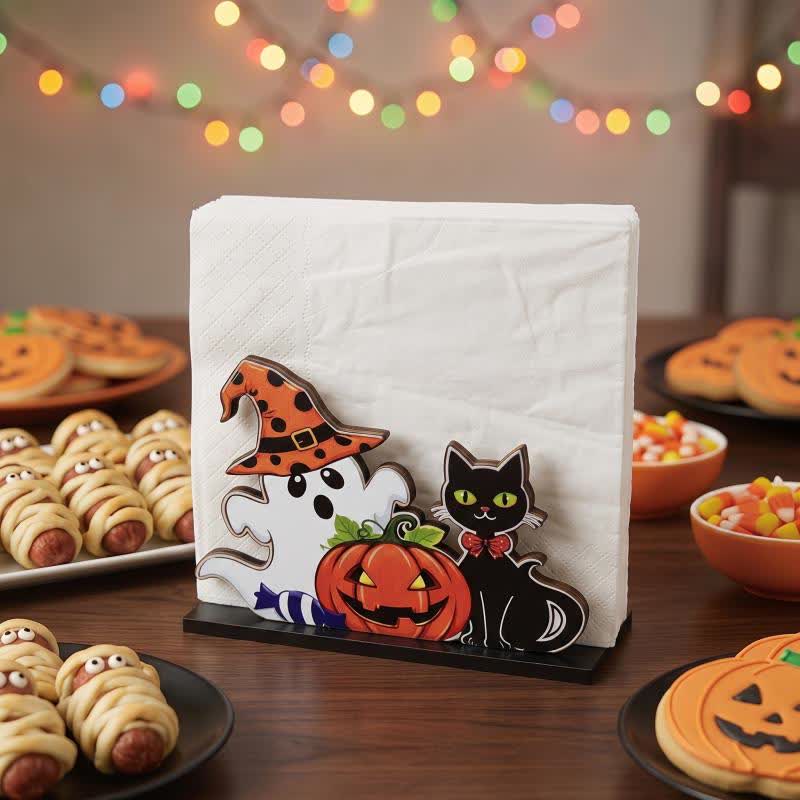 Portatovaglioli in legno a tema Halloween - image 10