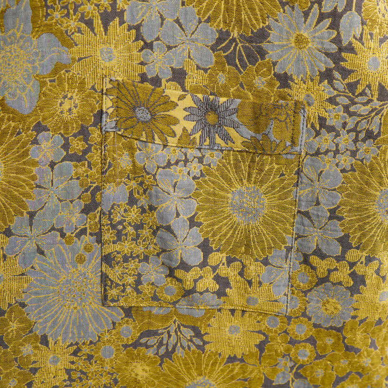Accappatoio in cotone con stampa floreale retrò dai toni tenui. - image 11