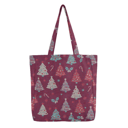 Borsa a tracolla in cotone con albero di Natale. - image 10