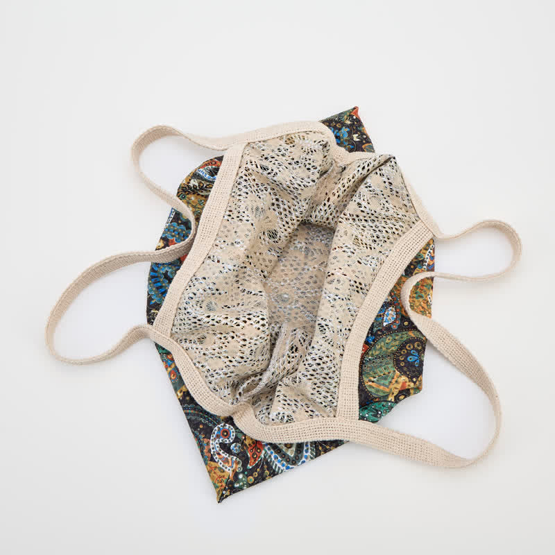 Borsa a tracolla tote con stampa floreale in stile bohémien - image 4