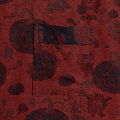 Kimono in cotone rosso e nero a tema mostro di Halloween - image 4