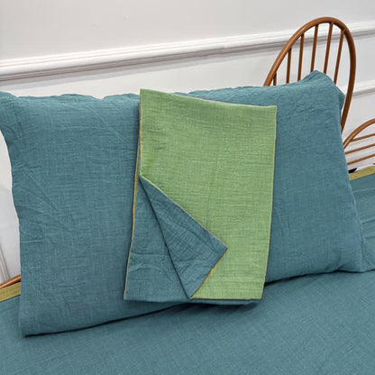 Biancheria da letto minimalista reversibile in garza di cotone - image 3
