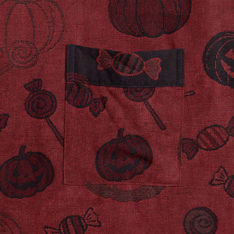 Kimono in cotone con motivo zucca spettrale - image 4