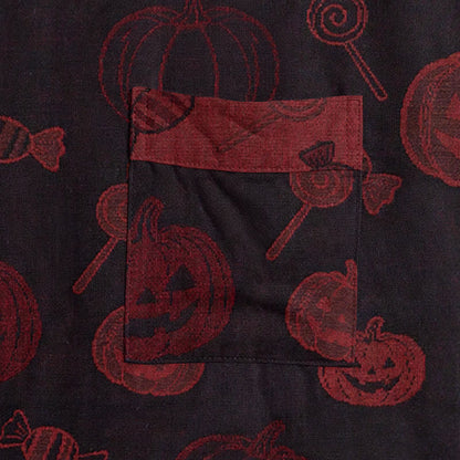 Kimono in cotone con motivo zucca spettrale - image 9