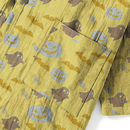 Set pigiama kimono in cotone con motivo Halloween Fantasma e Zucca - image 22