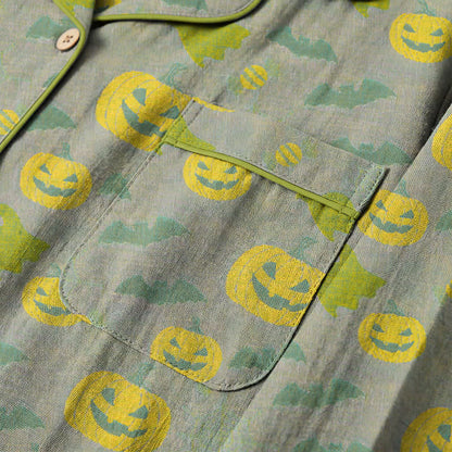 Completo da casa in cotone con simpatici fantasmini e zucche - image 34