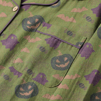 Completo da casa in cotone con simpatici fantasmini e zucche - image 46