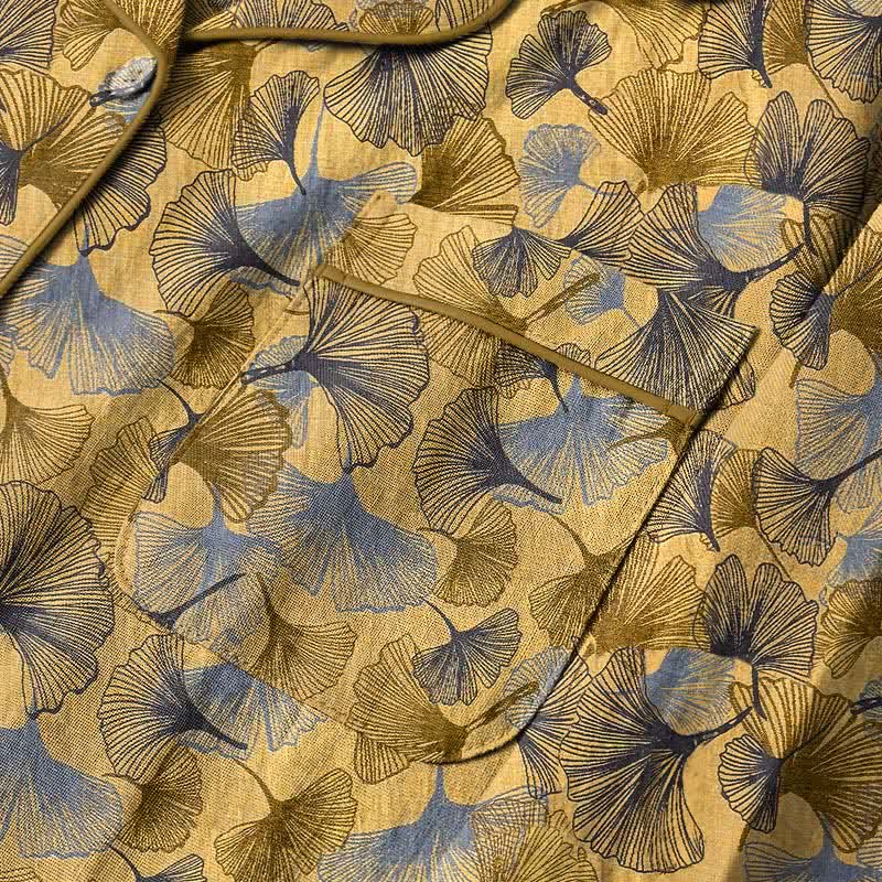 Set pigiama con colletto a tacca a forma di foglia di ginkgo - image 3