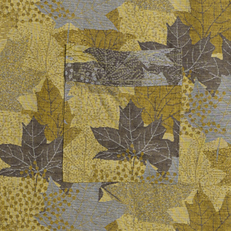 Kimono in cotone con motivo a foglie d'acero autunnali - image 16