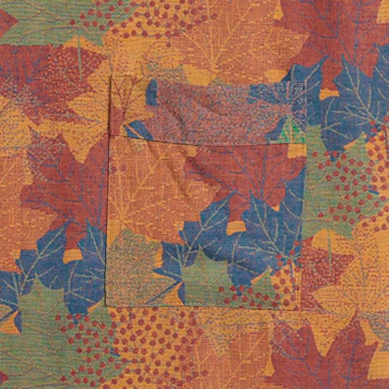 Kimono in cotone con motivo a foglie d'acero autunnali - image 28