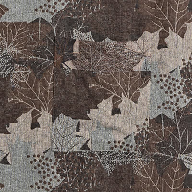 Kimono in cotone con motivo a foglie d'acero autunnali - image 40