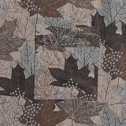 Kimono in cotone con motivo a foglie d'acero autunnali - image 46