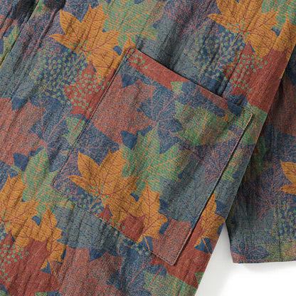 Set pigiama kimono in cotone con motivo foglia d'acero - image 44