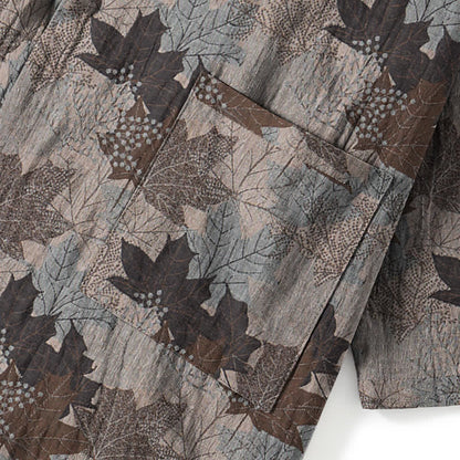 Set pigiama kimono in cotone con motivo foglia d'acero - image 60