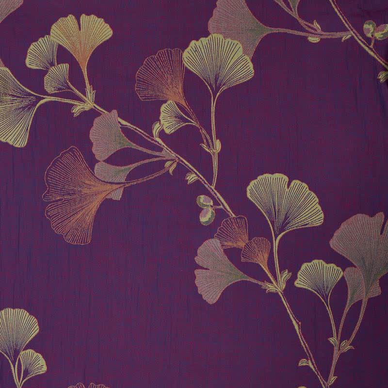 Kimono in cotone con foglie di ginkgo in stile retrò - image 7