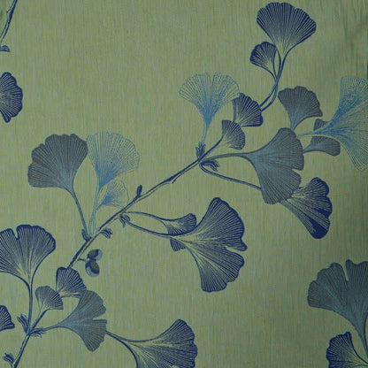 Kimono in cotone con foglie di ginkgo in stile retrò - image 22