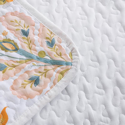 Set di trapunte in cotone con motivo floreale multicolore in stile country - image 5