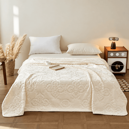 Coperta di lusso in pile Raschel multicolore - Beige - Coperta - 79" x 91" - image 25