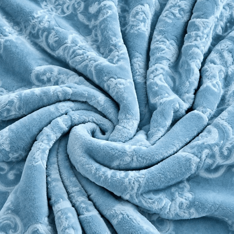 Coperta di lusso in pile Raschel multicolore - image 4