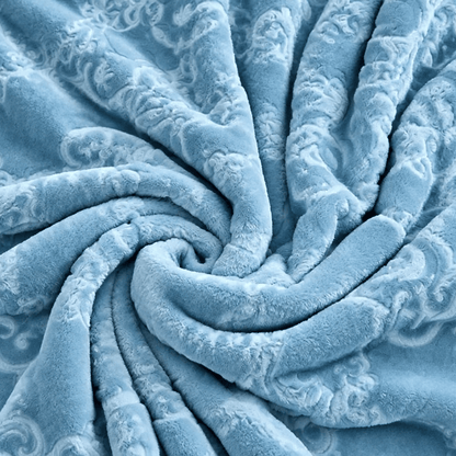 Coperta di lusso in pile Raschel multicolore - image 4