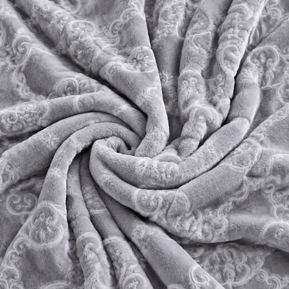 Coperta di lusso in pile Raschel multicolore - image 24