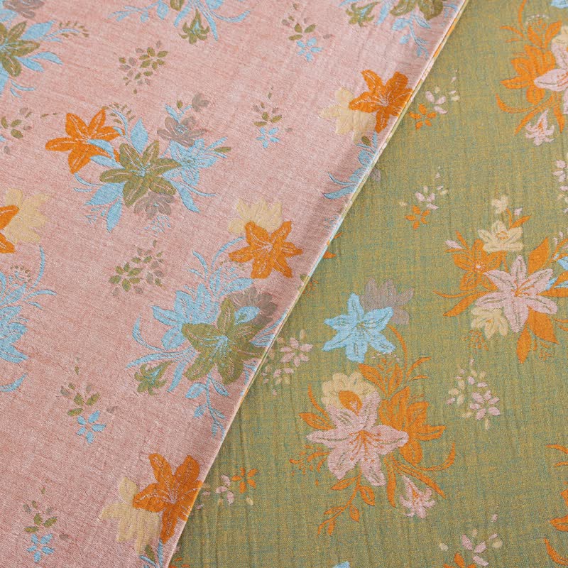 Set di biancheria da letto con copripiumino in cotone a fiori di melo selvatico. - image 10