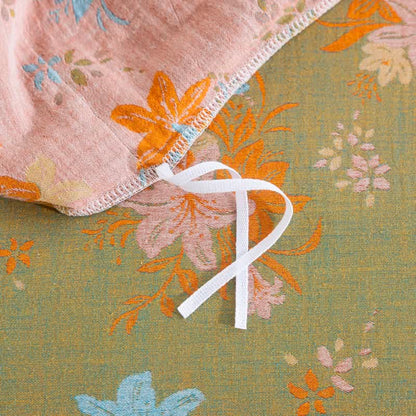 Set di biancheria da letto con copripiumino in cotone a fiori di melo selvatico. - image 6