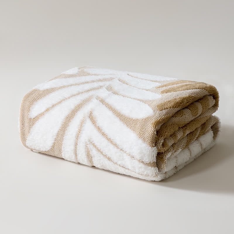 Coperta in pile con motivo botanico moderno - image 10