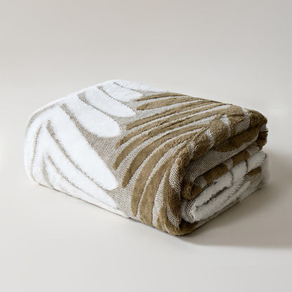 Coperta in pile con motivo botanico moderno - image 17